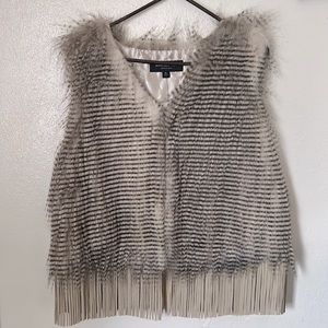 XL Marc New York faux fur vest